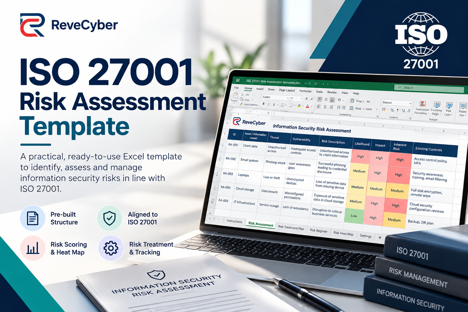 ISO 27001 Risk Assessment Template cover