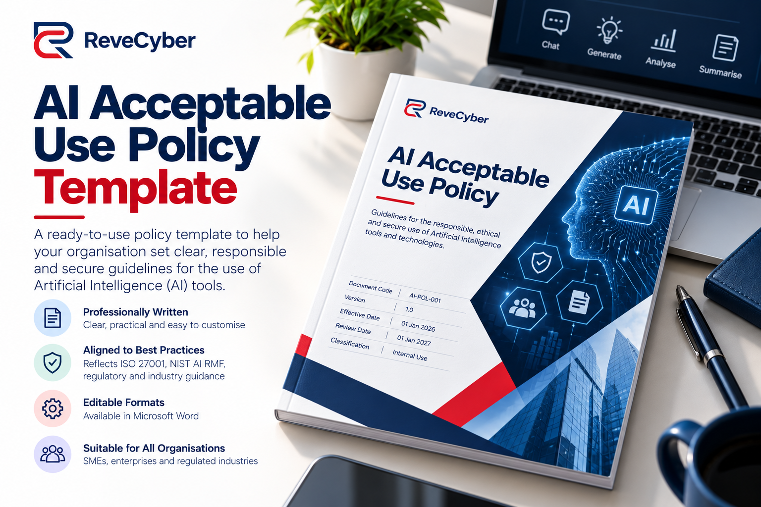 AI Acceptable Use Policy Template cover