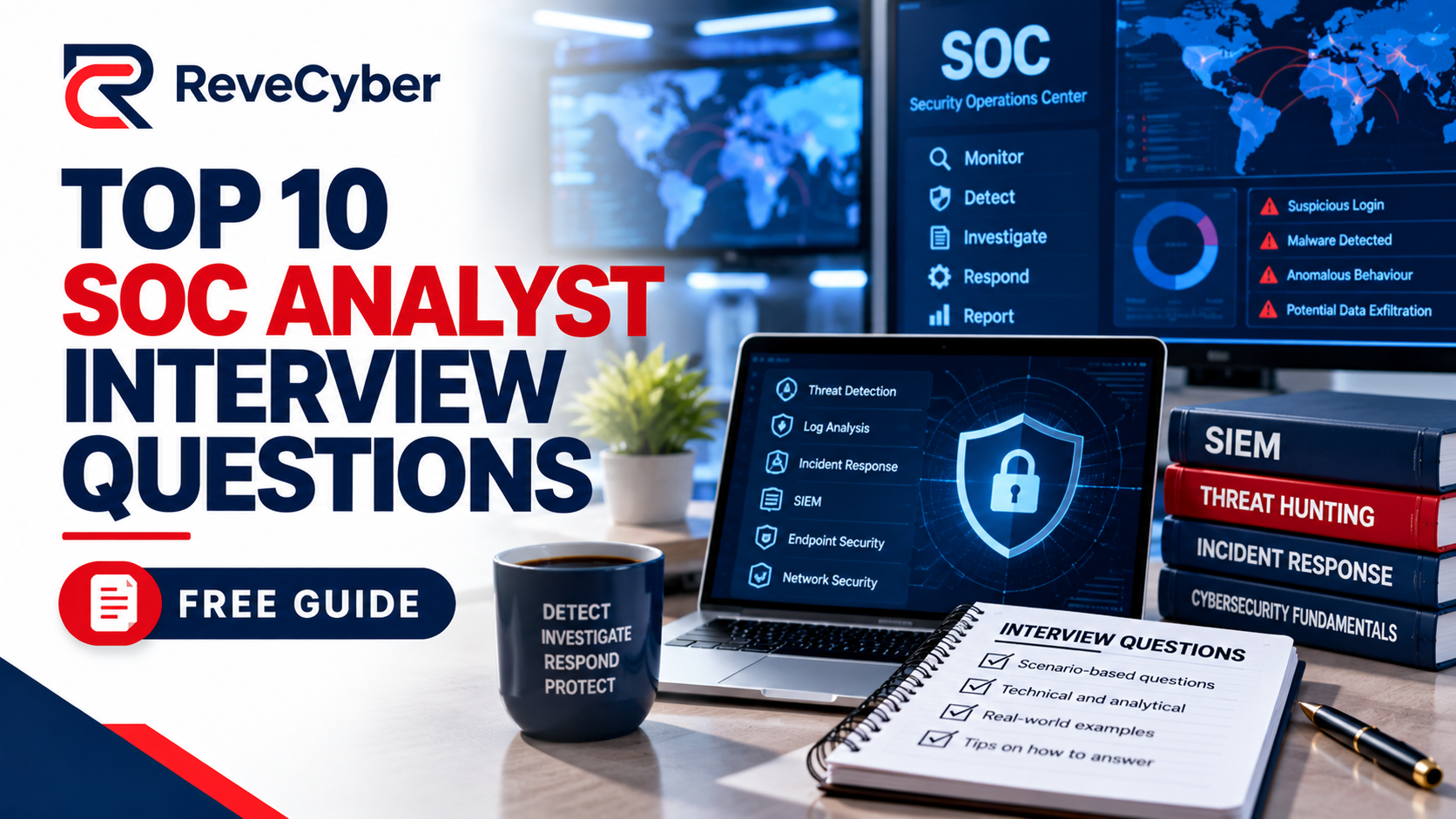 Top 10 SOC Analyst Interview Questions cover