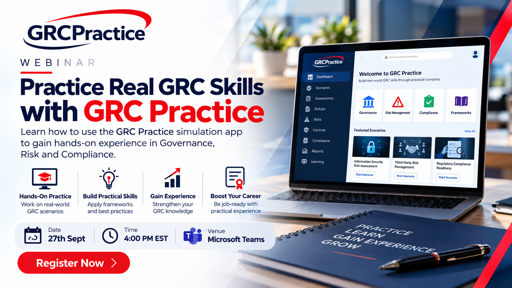 GRC Practice Simulation banner